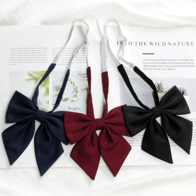 Bow Tie Pre Tied - Damen-Schleife, verstellbare, vorgebundene Fliege für Lolita