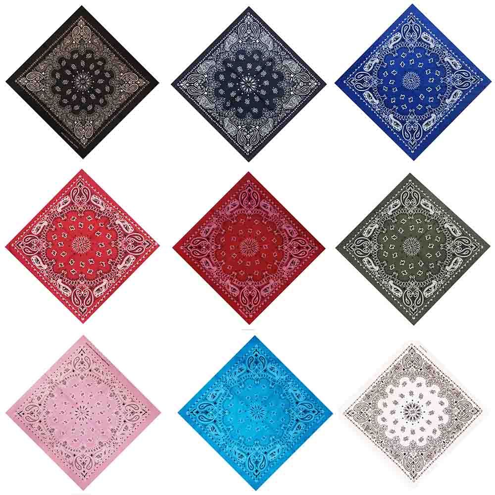 Handkerchief Cotton Men - Herren Baumwoll-Paisley-Hip-Hop-Halstuch, Handgelenksband, Kopftuch, Schal, quadratisches