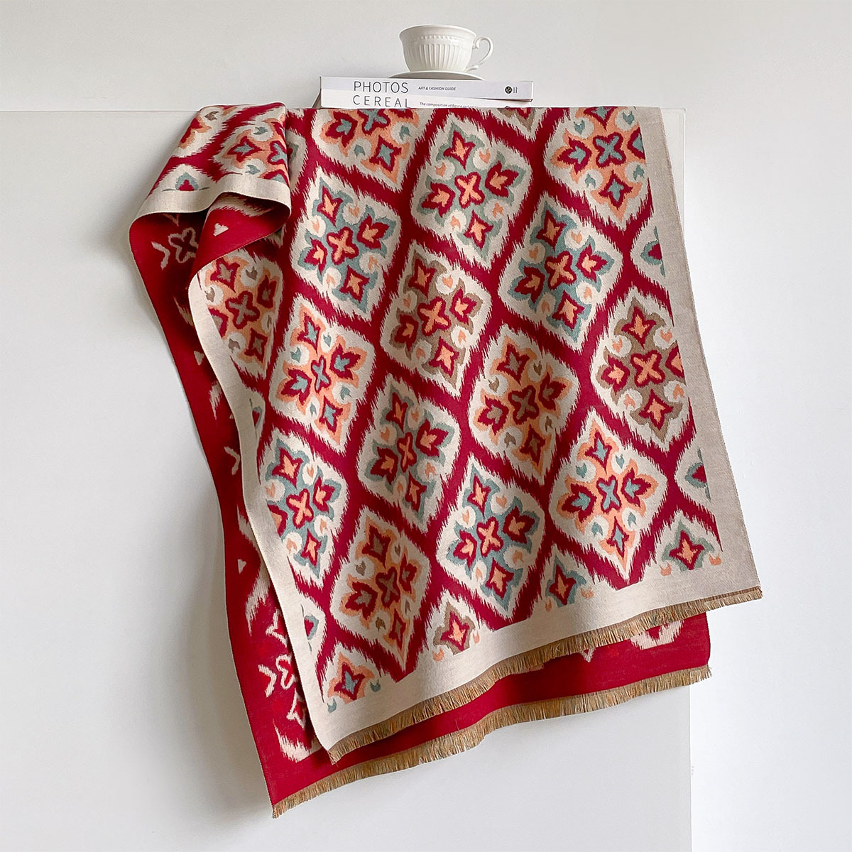 Damen Wendeschal aus Kaschmir- – Woven Scarf Blanket Bewertung und Preis
