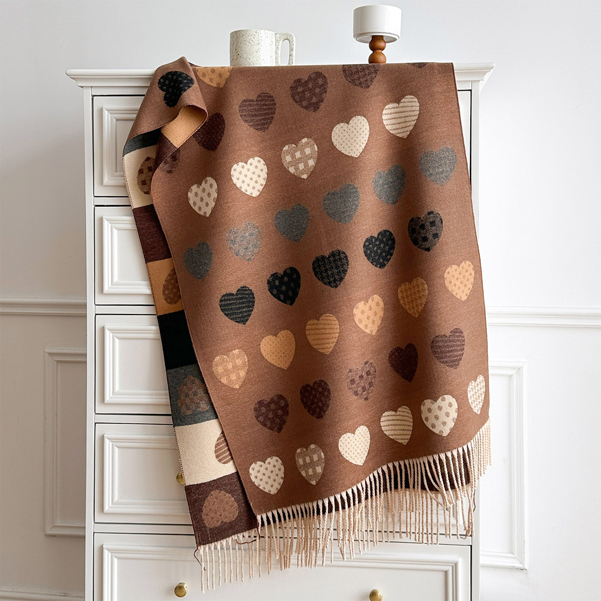 Damen-Schal aus Kaschmir-Imita – Pashmina Wrap Large Bewertung und Preis
