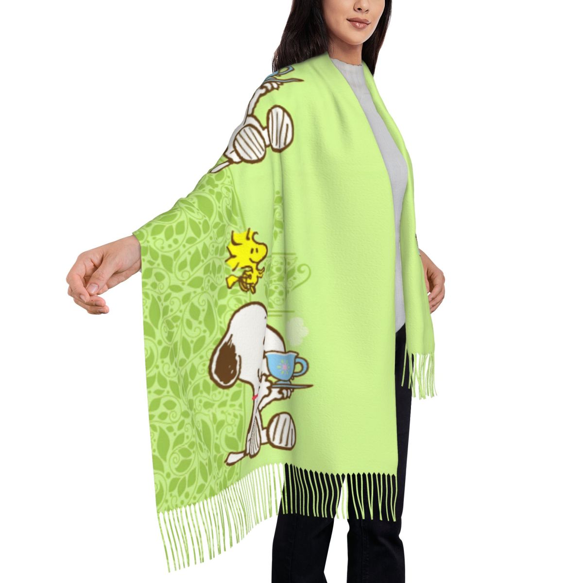 Damen-Schal mit Quaste, Snoopy – Pashmina Wrap Large Bewertung und Preis
