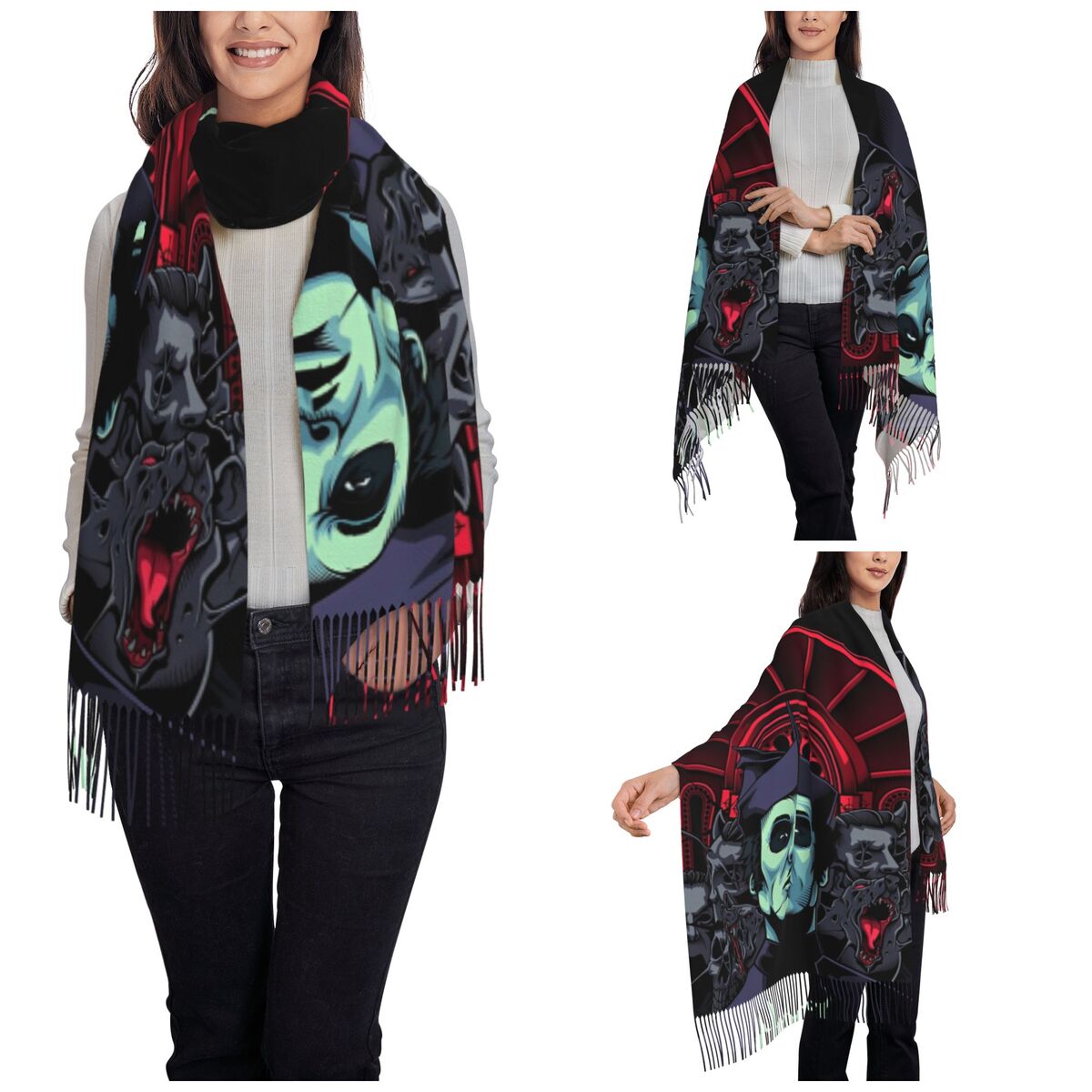 Ghost Band Schalwickel für Dam – Pashmina Wrap Large Bewertung und Preis